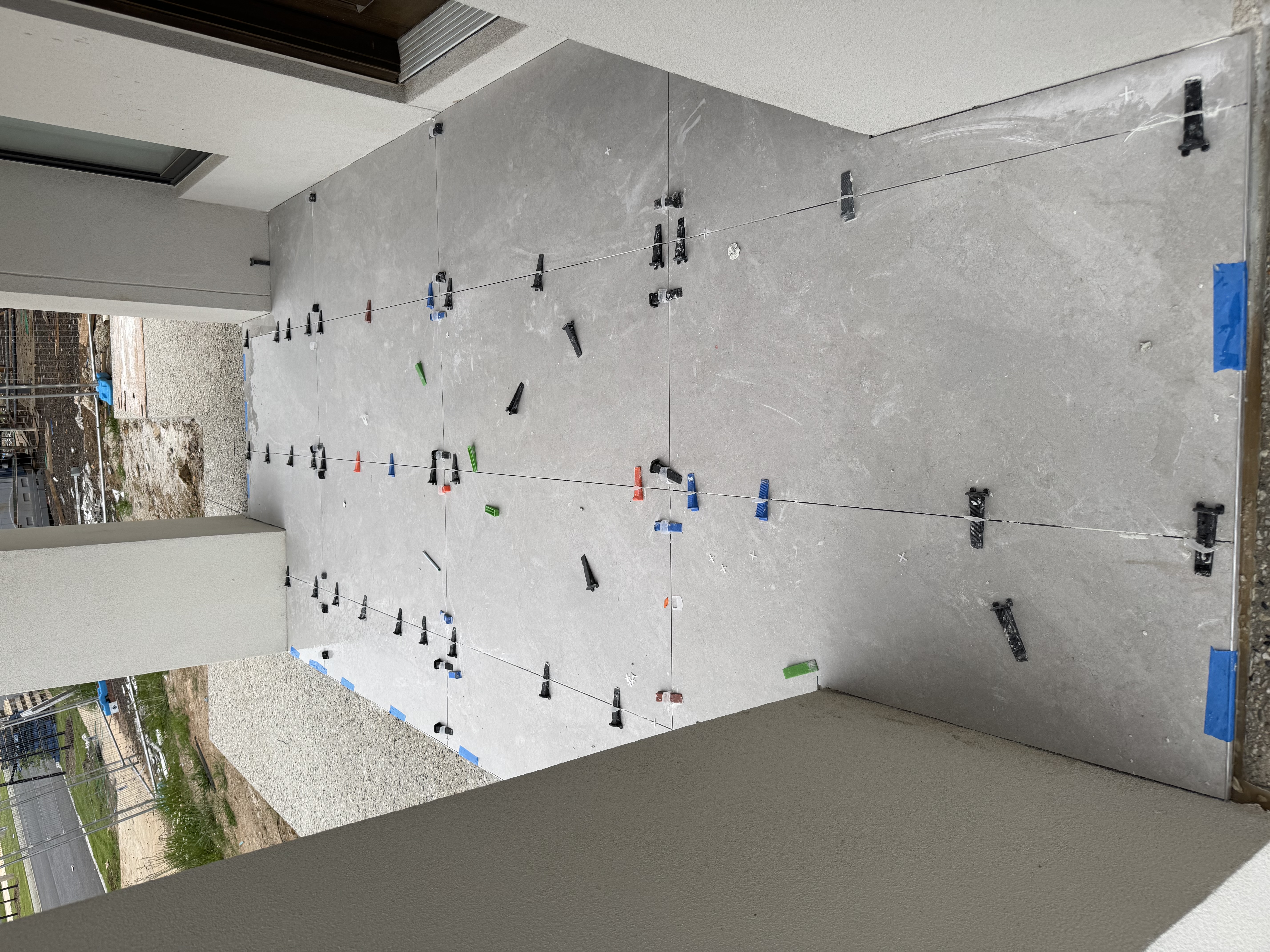 Entry porch tiling project